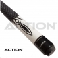 Preview: Pool Cue 2-piece Action Black & White 01 / 13 mm glue on tip / L:148 cm