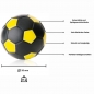 Preview: Ball für Fußballtisch schwarz/gelb  D 35 mm 24 g