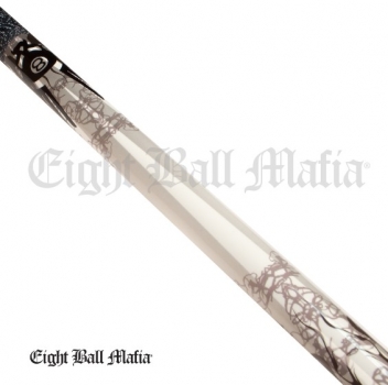 19 OZ Pool Cue 2-piece Action Eight Ball Mafia  / 12.5 mm glue on tip / L:133 cm