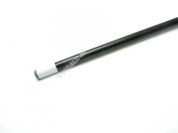 Pool Cue 1-Piece Glasfiber black, 12,0 mm push on tip, L:140 cm