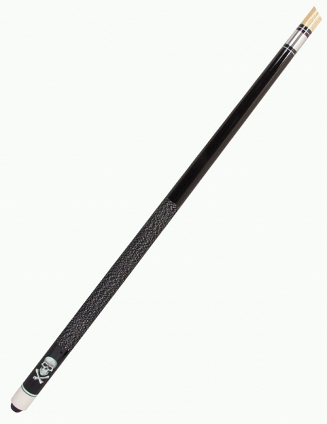 Pool Cue 2-Piece Casino Black Death Screw on tip 12mm L: ca.147 cm