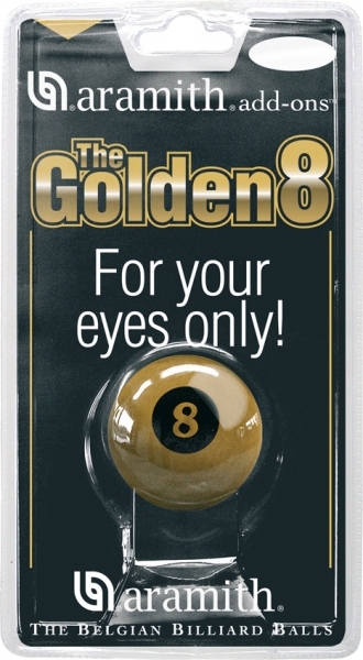 Poolball No. 8 " The Golden 8" Aramith 2 1/4" 57,2 mm