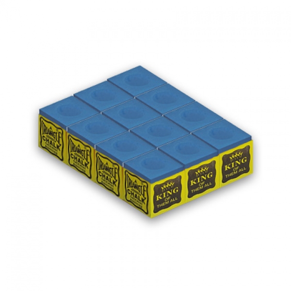 Billiard Chalk Tweteen Fibre Triangle blue 12 pcs.