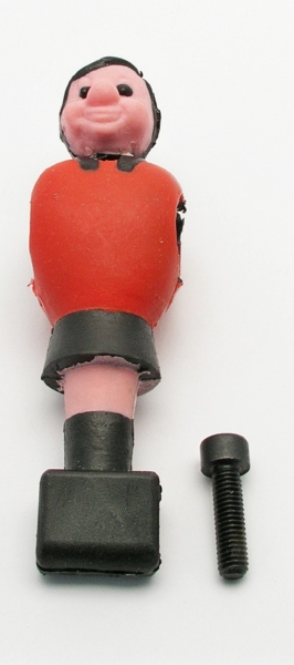 Foosball Men red with Allen screw