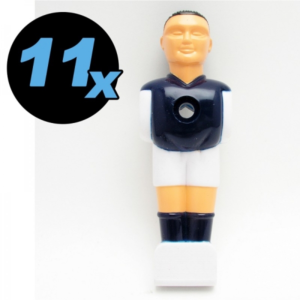 PVC-Figur blue with hexagonal hole for scre/nut, 11 pcs.